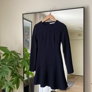 Zara Navy Long Sleeve Dress size XS